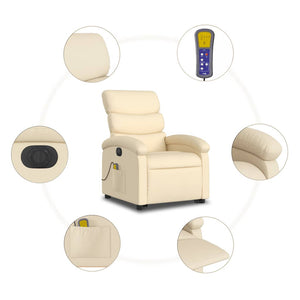 Elektrischer Massagesessel mit Aufstehhilfe Creme