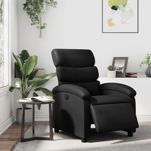 Relaxsessel Elektrisch Schwarz Kunstleder