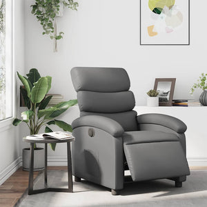 Relaxsessel Elektrisch Grau Kunstleder