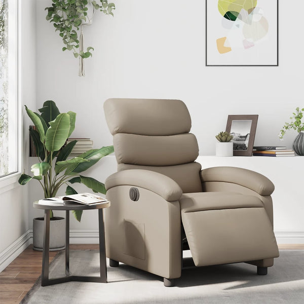 Relaxsessel Elektrisch Cappuccino-Braun Kunstleder
