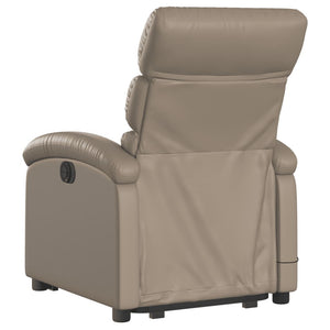 vidaXL Fauteuil de massage releveur marron cappuccino similicuir