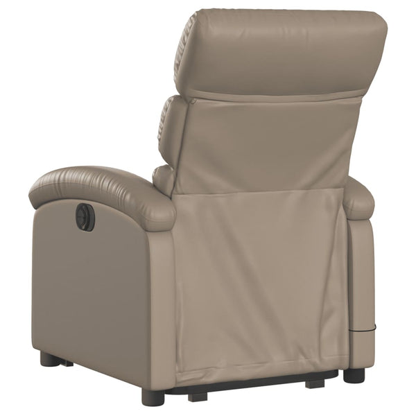 vidaXL Fauteuil de massage releveur marron cappuccino similicuir