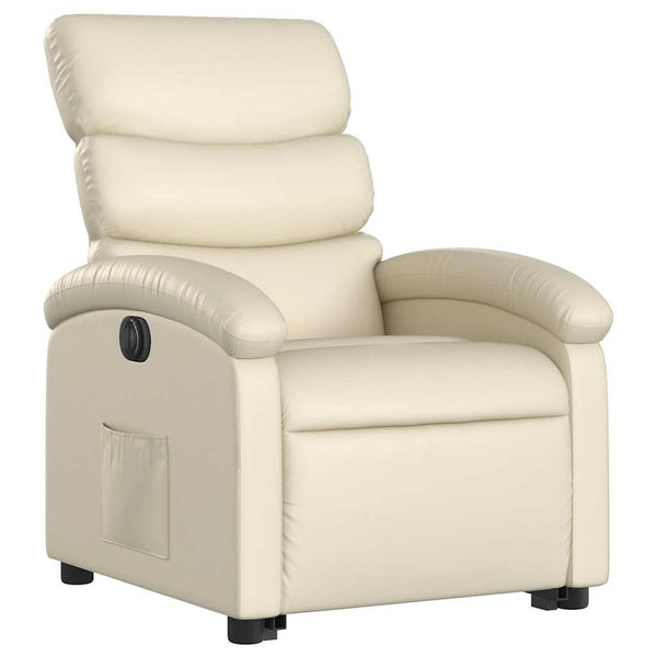 Elektrischer Relaxsessel mit Aufstehhilfe Creme
