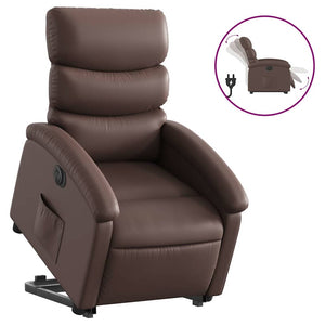 Elektrischer Relaxsessel mit Aufstehhilfe Braun