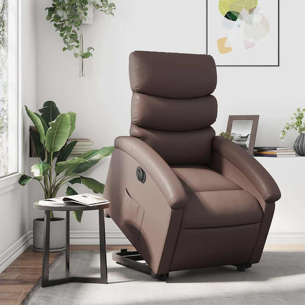 Elektrischer Relaxsessel mit Aufstehhilfe Braun