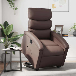 Elektrischer Relaxsessel mit Aufstehhilfe Braun