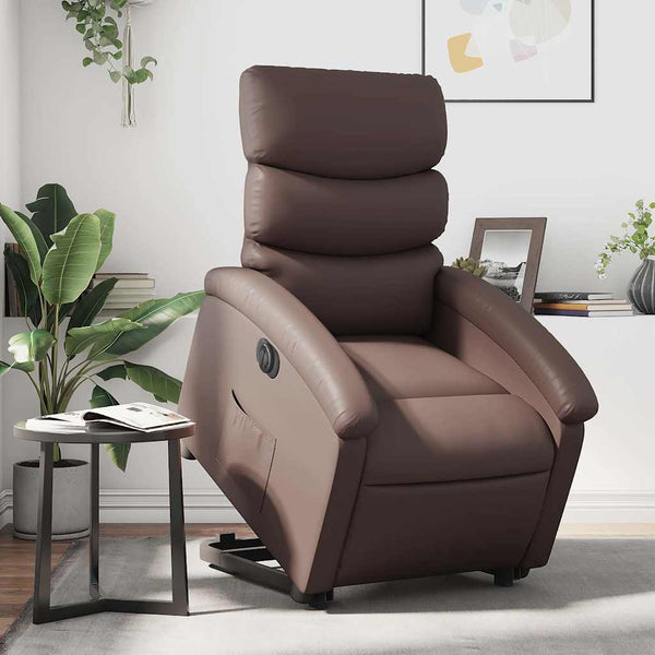 Elektrischer Relaxsessel mit Aufstehhilfe Braun