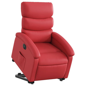 Elektrischer Relaxsessel mit Aufstehhilfe Rot
