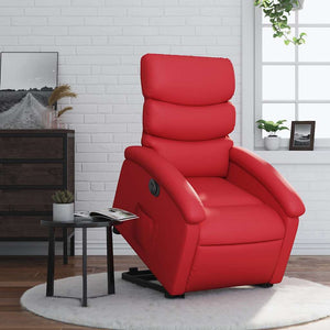 Elektrischer Relaxsessel mit Aufstehhilfe Rot