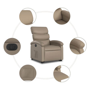 Elektrischer Relaxsessel mit Aufstehhilfe Cappuccino