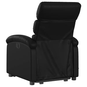 Elektrischer Massagesessel mit Aufstehhilfe Schwarz