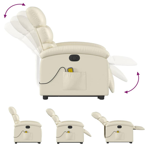 Elektrischer Massagesessel mit Aufstehhilfe Creme