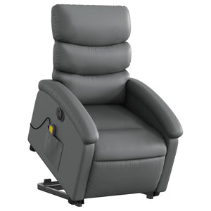 Elektrischer Massagesessel mit Aufstehhilfe Grau