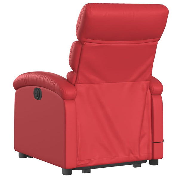 Elektrischer Massagesessel mit Aufstehhilfe Rot
