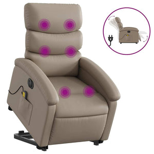Elektrischer Massagesessel mit Aufstehhilfe Cappuccino