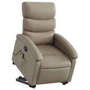 Elektrischer Massagesessel mit Aufstehhilfe Cappuccino