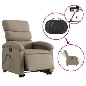Elektrischer Massagesessel mit Aufstehhilfe Cappuccino