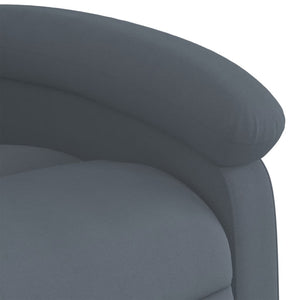 vidaXL Fauteuil relax avec fonction releveur Gris foncé Velours