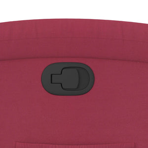 vidaXL Fauteuil releveur rouge bordeaux velours