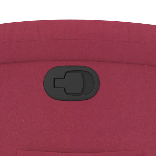 vidaXL Fauteuil releveur rouge bordeaux velours
