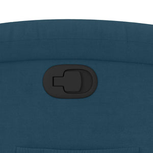 vidaXL Fauteuil de relaxation releveur bleu velours