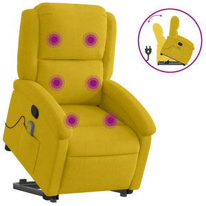 Massagesessel Gelb mit Aufstehhilfe
