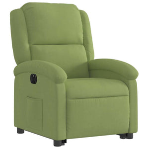 vidaXL Fauteuil releveur électrique velours vert clair