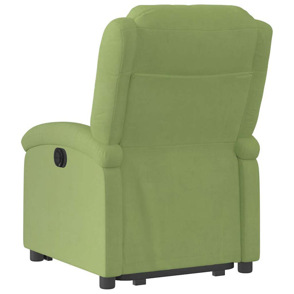 vidaXL Fauteuil releveur électrique velours vert clair