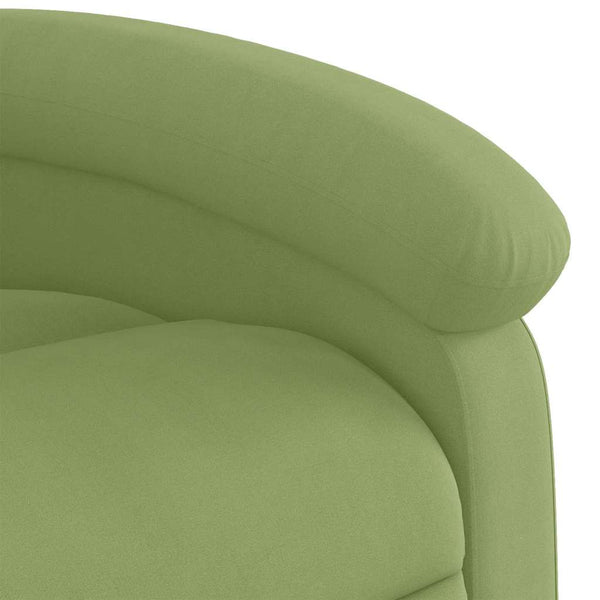 vidaXL Fauteuil releveur électrique velours vert clair
