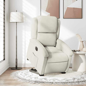 Elektrischer Relaxsessel mit Aufstehhilfe Creme