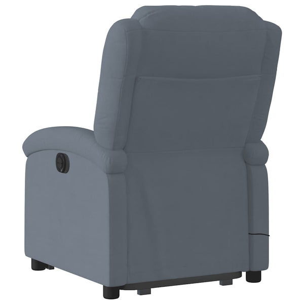 Elektrischer Massagesessel mit Aufstehhilfe Dunkelgrau