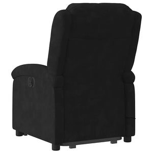 Elektrischer Massagesessel mit Aufstehhilfe Schwarz
