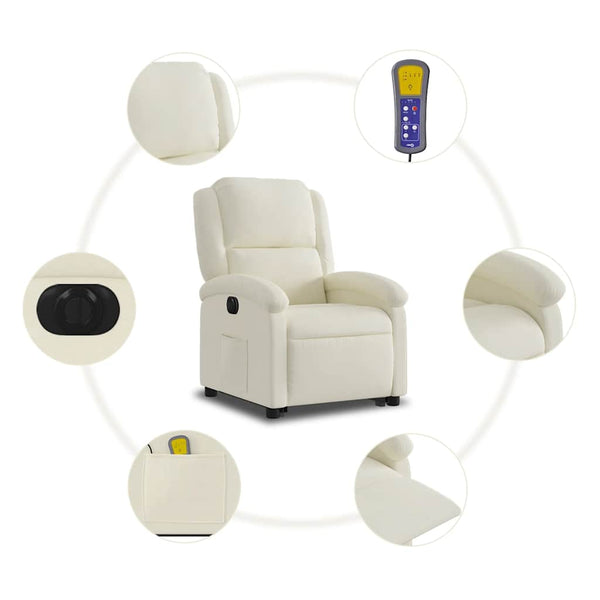 Elektrischer Massagesessel mit Aufstehhilfe Creme