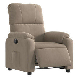 Elektrischer Relaxsessel Taupe Mikrofaser