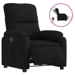 Elektrischer Relaxsessel Schwarz Mikrofaser