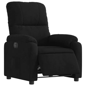 Elektrischer Relaxsessel Schwarz Mikrofaser