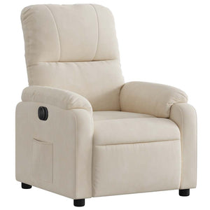 Elektrischer Relaxsessel Beige Mikrofaser