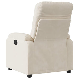 Elektrischer Relaxsessel Beige Mikrofaser