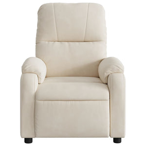 Elektrischer Relaxsessel Beige Mikrofaser