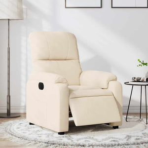 Elektrischer Relaxsessel Beige Mikrofaser
