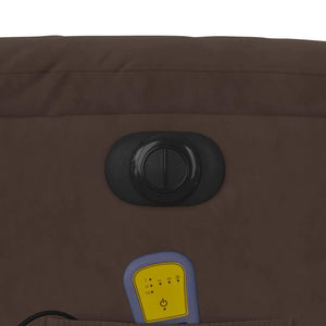 Elektrischer Massagesessel Braun Mikrofaser
