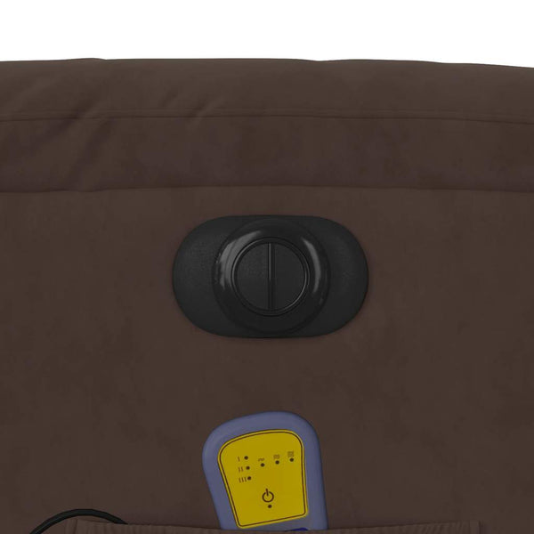 Elektrischer Massagesessel Braun Mikrofaser