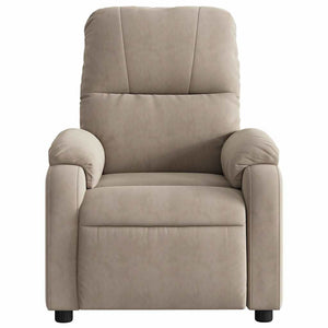 Elektrischer Massagesessel Taupe Mikrofaser