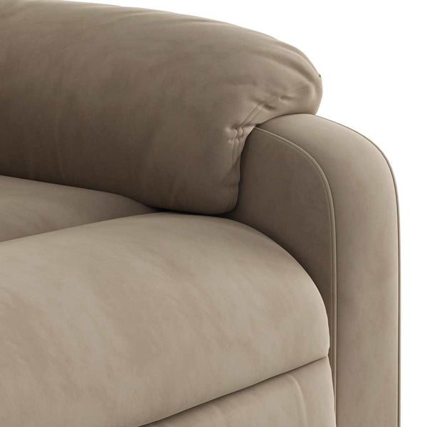 Elektrischer Massagesessel Taupe Mikrofaser