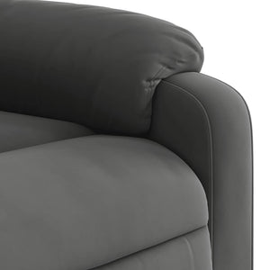 Elektrischer Massagesessel Dunkelgrau Mikrofaser