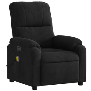 vidaXL Electric Massage Chair Black Microfiber Fabric