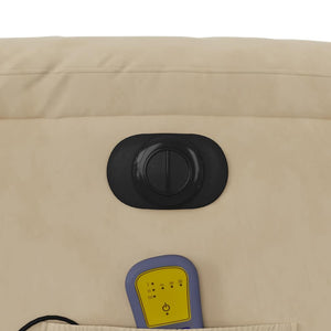 Elektrischer Massagesessel Creme Mikrofaser