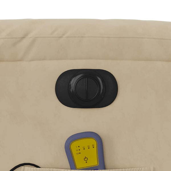 Elektrischer Massagesessel Creme Mikrofaser
