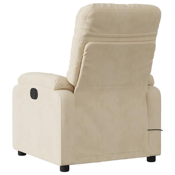 Elektrischer Massagesessel Creme Mikrofaser