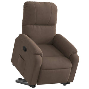 Relaxsessel mit Aufstehhilfe Braun Mikrofaser